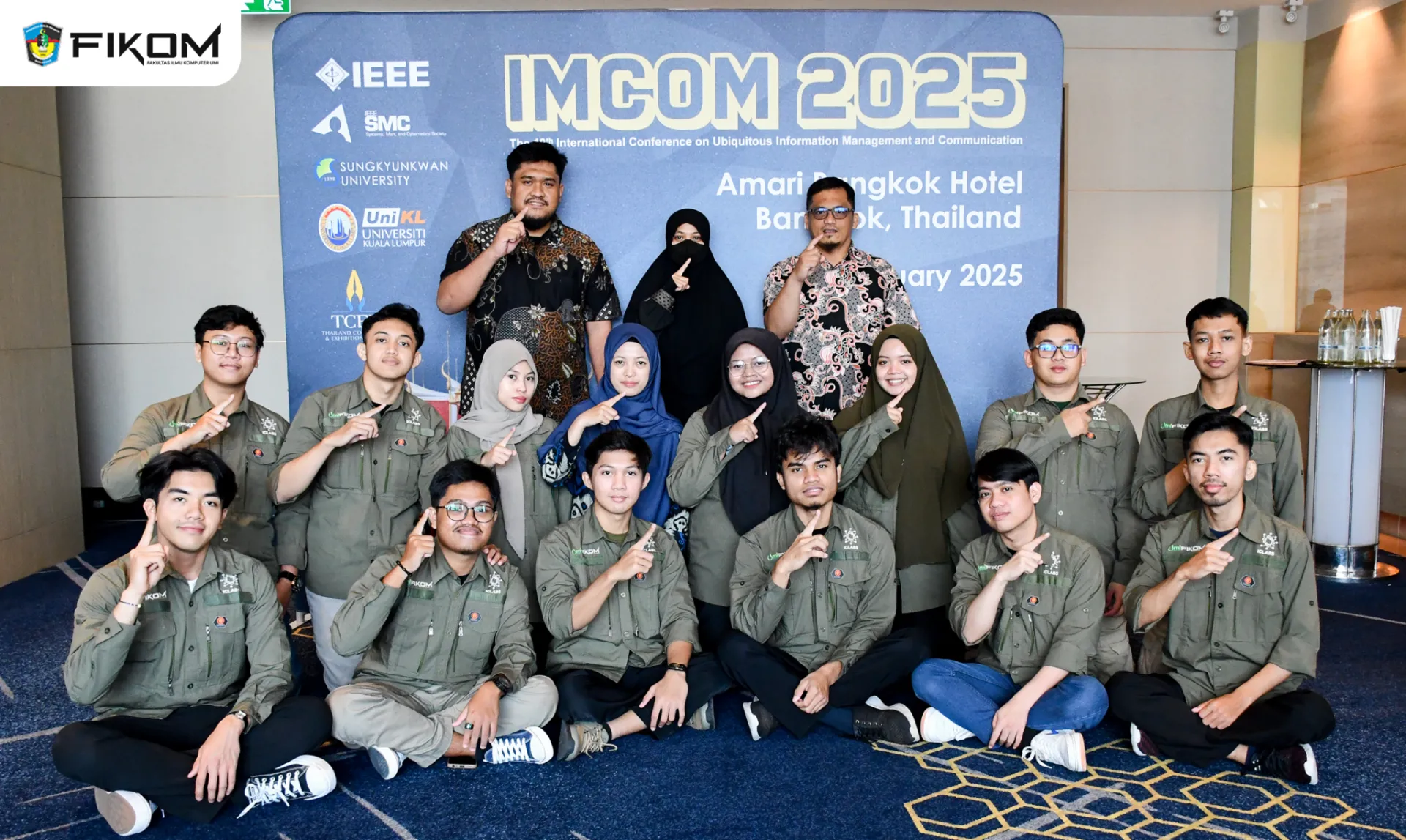 Mahasiswa FIKOM UMI Torehkan Prestasi Internasional di IMCOM Bangkok 2025
